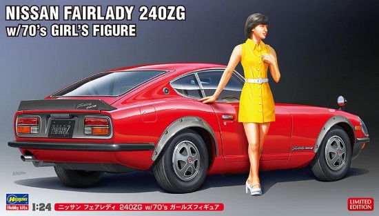 Immagine di NISSAN FAIRLADY 240ZG W/70 GIRL FIGURE KIT 1:24