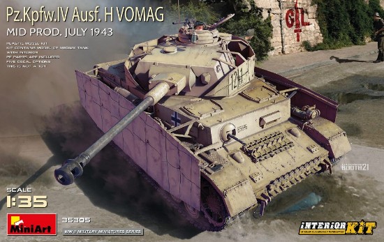 Immagine di PZ.KPFW.IV AUSF.H VOMAG.MID PRODUCTION KIT 1:35