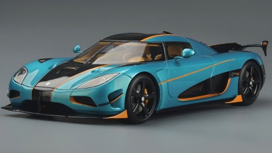 Immagine di KOENIGSEGG AGERA RSR 2016 TURQUOISE BLUE 1:18