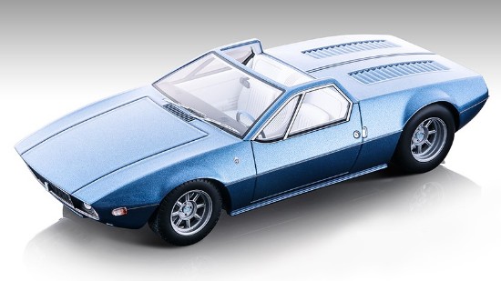 Immagine di DE TOMASO MANGUSTA SPYDER 1966 MET.LIGHT BLUE 1:18