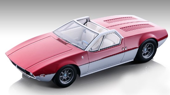 Immagine di DE TOMASO MANGUSTA SPYDER 1966 MET.RED/SILVER 1:18