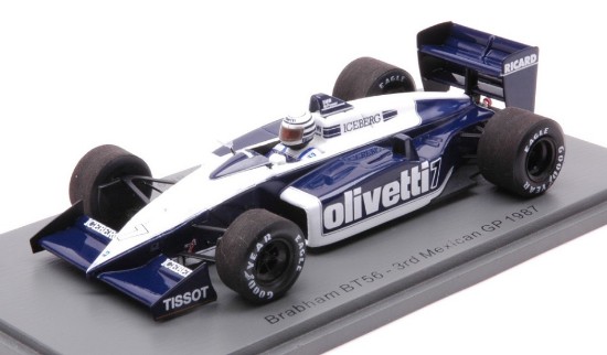 Immagine di BRABHAM BT56 RICCARDO PATRESE 1987 N.7 3rd MEXICAN GP 1:43