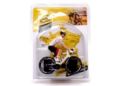 Immagine di BICYCLE TOUR DE FRANCE 2023 WHITE/RED POIS SHIRT 1:18
