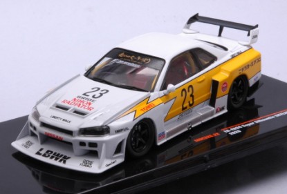 Immagine di NISSAN LB-ER34 SUPER SILHOUETTE SKYLINE 2020 WHITE 1:43