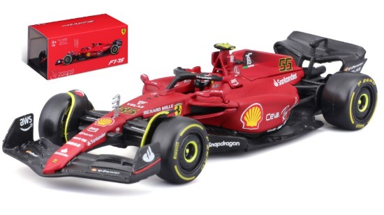 Immagine di FERRARI F1-75 N.55 2022 CARLOS SAINZ SIGNATURE 1:43