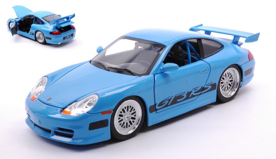 PORSCHE 911 (type 996) GT3 RS bleu FAST & FURIOUS