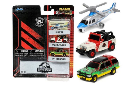 Immagine di JURASSIC PARK 3-PACK NANO CARS mm 30 BLISTER