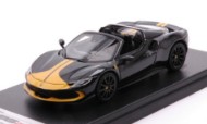 Immagine di FERRARI 296 GTS ASSETTO FIORANO NERO DAYTONA/GIALLO MODENA 1:43