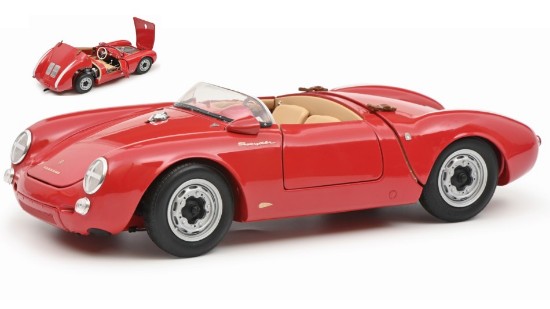Immagine di PORSCHE 550A SPIDER 1955 RED 1:18