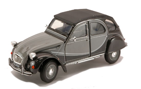 Immagine di CITROEN 2 CV CHARLESTON 1980 GREY/BLACK 1:24