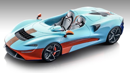 Immagine di MCLAREN ELVA 2020 ORANGE BLUE 1:18