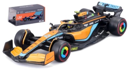 Immagine di MC LAREN MCL 36 N.4 LANDO NORRIS 2022 SIGNATURE W/HELMET 1:43
