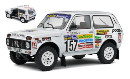 Immagine di LADA NIVA N.157 PARIS DAKAR 1983 TROSSAT/BRIAVOINE 1:18