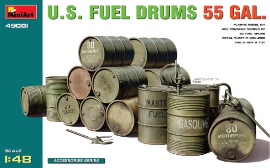 Immagine di U.S. FUEL DRUMS 55 GAL.KIT 1:48