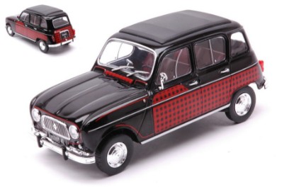 Immagine di RENAULT 4L PARISIENNE 1954 BLACK/DECORATED 1:24