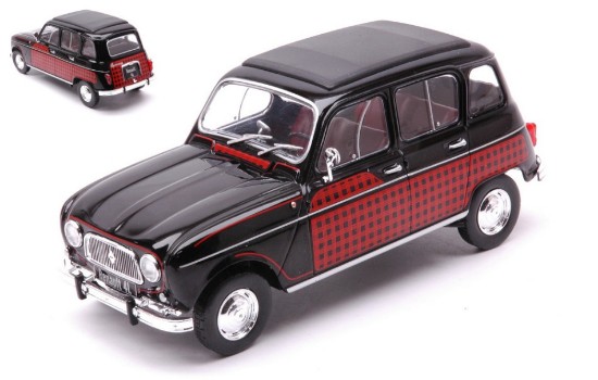 Immagine di RENAULT 4L PARISIENNE 1954 BLACK/DECORATED 1:24