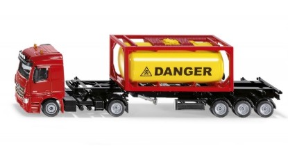 Immagine di MERCEDES LKW CON CISTERNA "DANGER" 1:50