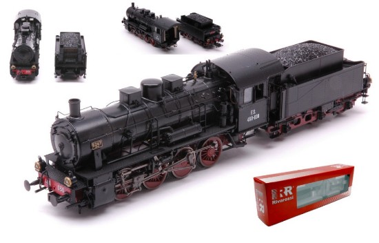 Immagine di FS STEAM LOCOMOTIVE GR 460 OXIDE RED/BLACK LIVERY PERIOD II 1:87