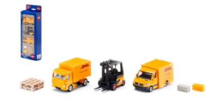 Immagine di MEZZI CORRIERE DHL PLAYSET mm 296x110x48