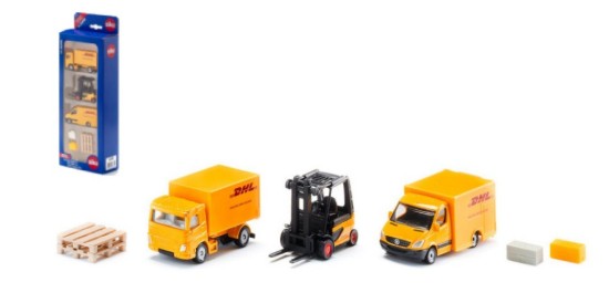 Immagine di MEZZI CORRIERE DHL PLAYSET mm 296x110x48
