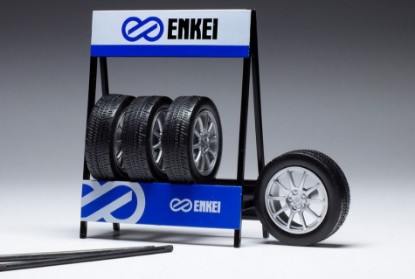 Immagine di SET 4 WHEELS ENKEI SILVER 1:18
