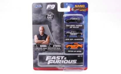 Immagine di DODGE/JEEP/TOYOTA "FAST & FURIOUS" 3 CARS NANO HOLLYWOOD BLISTER cm 4