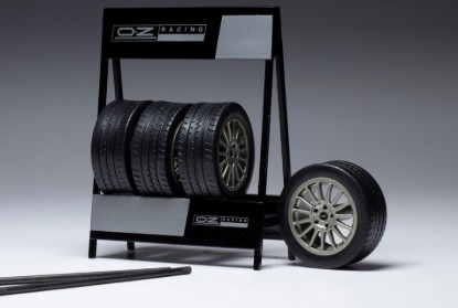 Immagine di SET 4 WHEELS OZ SUPERTURISMO WRC SILVER 1:18
