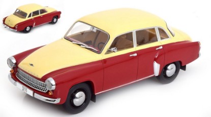 Immagine di WARTBURG 311 1959 DARK RED/BEIGE 1:18