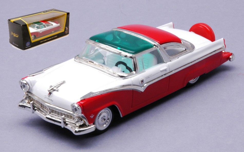 Miniature Ford Victoria 1955 – 1/18 – Road Legends – Vert Clair Et Blanc – Occasion