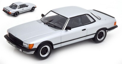 Immagine di MERCEDES 500 SLC 1985 SILVER/MATT BLACK 1:18