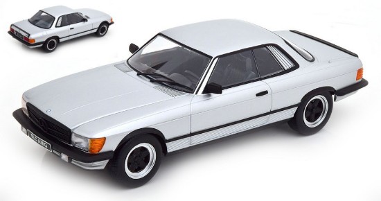 Immagine di MERCEDES 500 SLC 1985 SILVER/MATT BLACK 1:18
