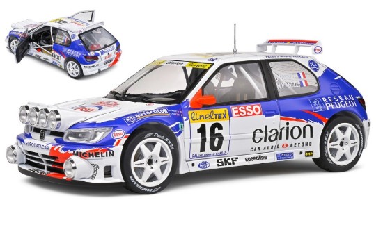 Immagine di PEUGEOT 306 MAXI N.16 MONTECARLO NIGHT 1998 G.PANIZZI/H.PANIZZI 1:18