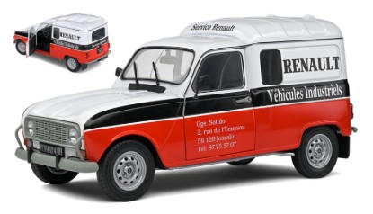 Immagine di RENAULT 4LF4 VEHICULE INDUSTRIEL 1988 WHITE/RED 1:18