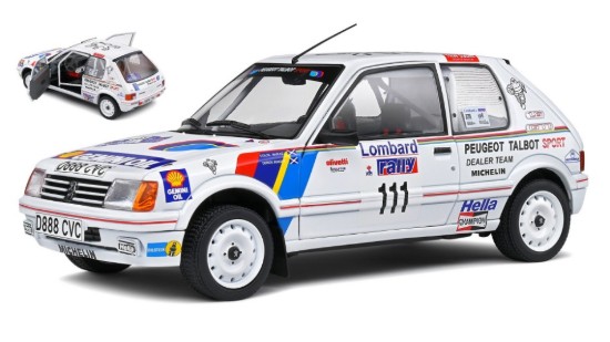 Immagine di PEUGEOT 205 GTI N.111 LOMBARD RAC RALLY 1988 C.MCRAE/D.RINGER 1:18