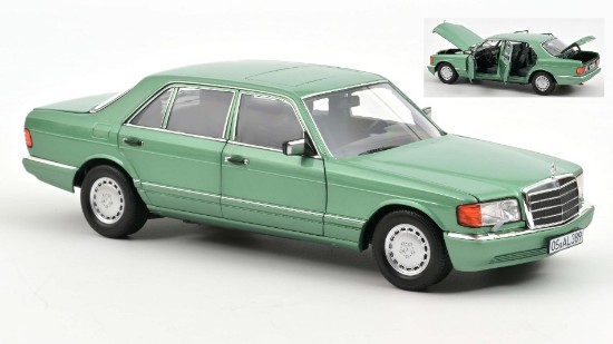 Immagine di MERCEDES 500 SEL 1991 LIGHT GREEN METALLIC 1:18