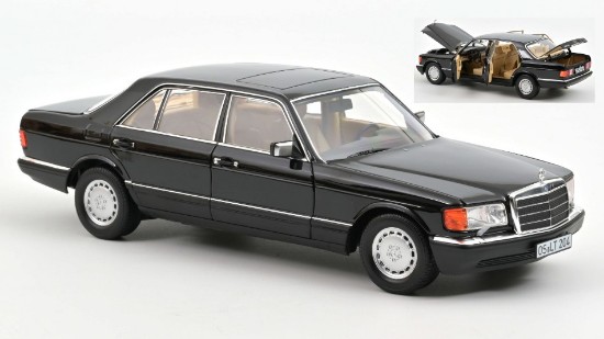 Immagine di MERCEDES 560 SEL 1989 BLACK METALLIC 1:18