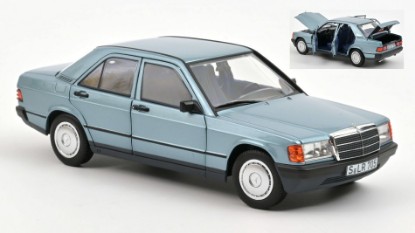 Immagine di MERCEDES 190 E 1984 LIGHT BLUE METALLIC 1:18