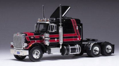 Immagine di PETERBILT 359 BLACK/RED 1973 ROUND LIGHTS 1:43