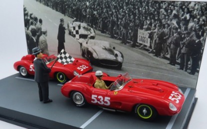 Immagine di FERRARI 315 S N.535 TARUFFI + N.532 VON TRIPS MM 1957 WINNER + 2nd 1:43