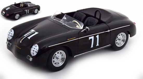 Immagine di PORSCHE 356 A SPEEDSTER N.71 STEVE 1955 BLACK 1:12