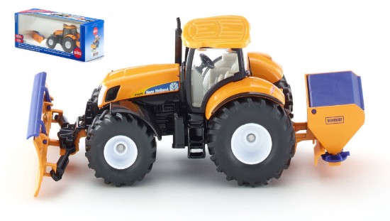 Immagine di TRATTORE NEW HOLLAND C/PALA NEVE E SPARGISALE 1:50