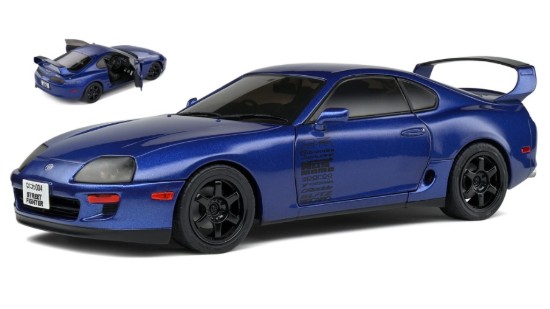 Immagine di TOYOTA SUPRA MK4 (A80) STREETFIGHTER 1993 BLUE 1:18