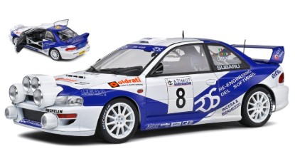 Immagine di SUBARU IMPREZA WRC99 N.8 RALLY MONZA 2000 W/LIGHTS ROSSI/CASSINA 1:18