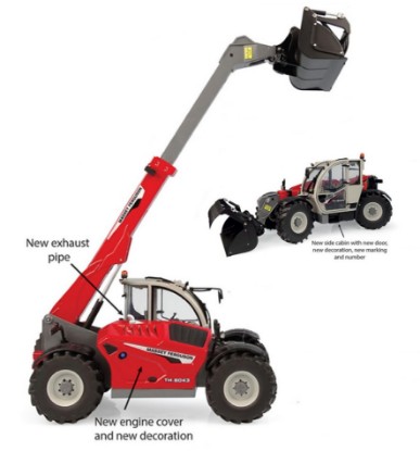 Immagine di TELESCOPICO MASSEY FERGUSON TH 8043 1:32
