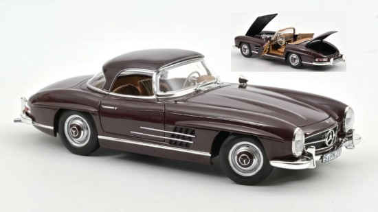 Immagine di MERCEDES 300 SL ROADSTER 1957 RED 1:18