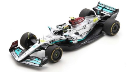 Immagine di MERCEDES F1 W13 LEWIS HAMILTON 2022 N.44 BELGIAN GP 1:18