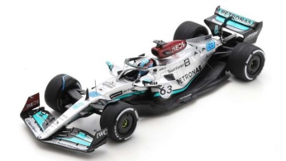 Immagine di MERCEDES F1 W13 GEORGE RUSSELL 2022 N.63 4th BELGIAN GP 1:18