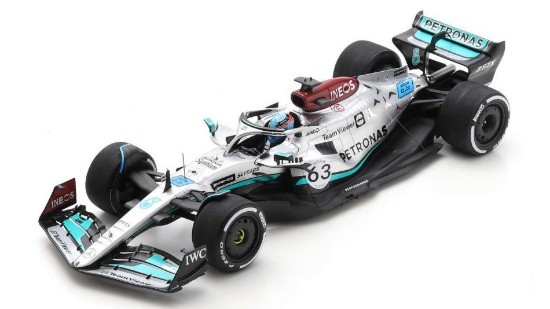 Immagine di MERCEDES F1 W13 GEORGE RUSSELL 2022 N.63 4th BELGIAN GP 1:18