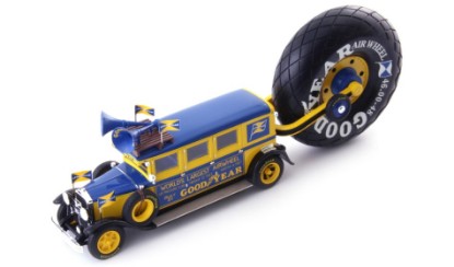 Immagine di BUICK "GOODYEAR AIRWHEEL" PROMOTION BUS 1930 BLUE/YELLOW 1:43