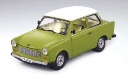 Immagine di TRABANT 601 GREEN W/WHITE ROOF 1:18